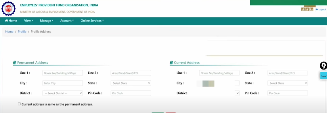 EPFO पोर्टल पर लॉगिन प्रक्रिया