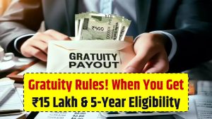 Gratuity Rules! When You Get ₹15 Lakh & 5-Year Eligibility